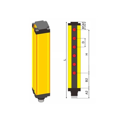 超高频RFID 测高光栅门